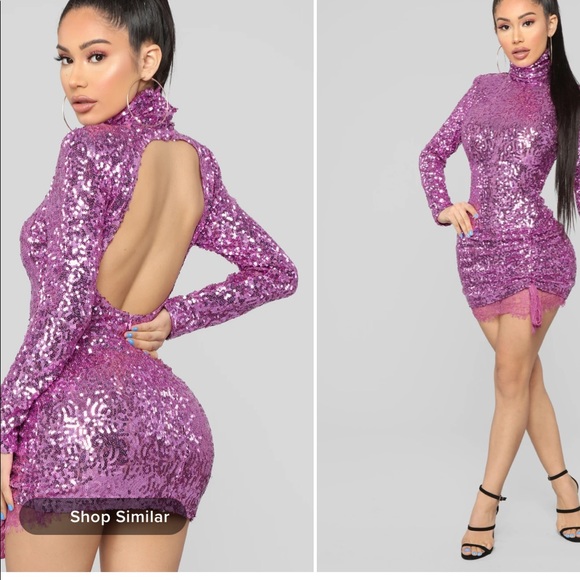 Fashion nova sequence dress - Picture 1 of 7